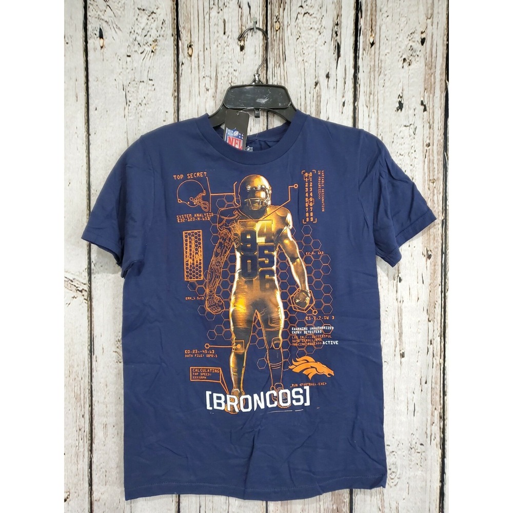 NFL Apparel Youth Medium Denver Broncos Short Sleeve Tee Shirt‎ T-Shirt NEW